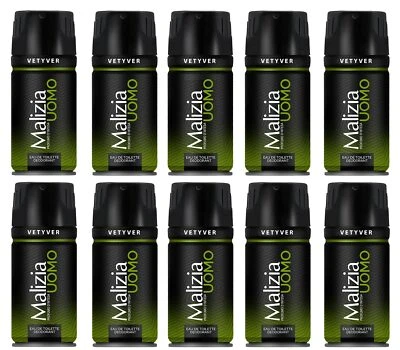 MALIZIA UOMO VETYVER Deo 10x150ml zehnerpack
