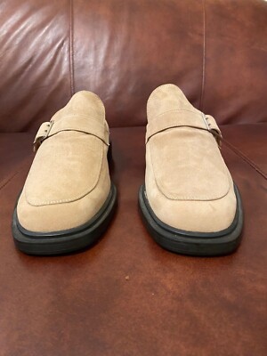 Gianni Versace Men’s Tan Suede Loafers size 7 Medusa Nabuck Loafers Brown | VERSACE US main image 2