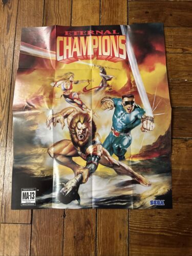 Poster ONLY Eternal Champions Sega Genesis Official Vintage Exclusive Promotion