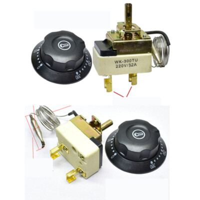 Dial Thermostat Temperature Control Switch For Fryer/Water Boiler 32A  50-300°C UK