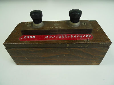 Kondensator WG Pye Cambridge Vintage Wissenschaft Labor Apparat Physik 0,25 MFD