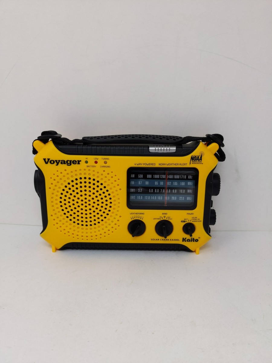 Radio Kaito KA500 con energía solar de 5 vías, anivela de dinao Radio Kaito KA500 con energía solar de 5 vías, anivela de dinao