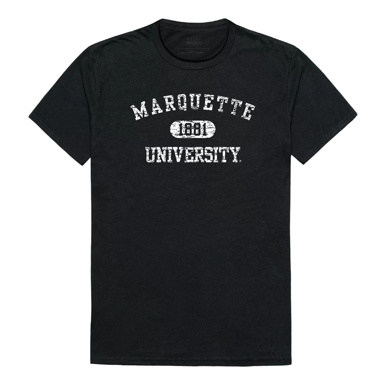 Marquette Golden Eagles NCAA Distressed Arch Vintage College Tee