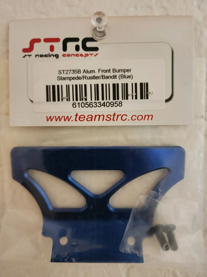 ST Racing 2735B Oversized Front Bumper (Blue), Bandit, Rustler, Stampede - Image 2 of 3