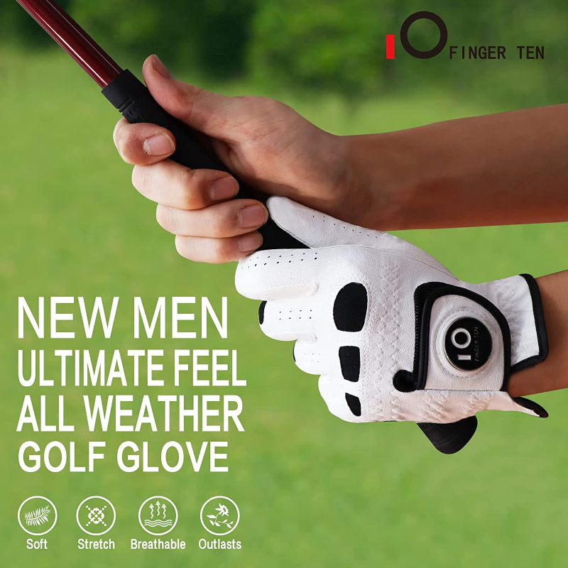 Finger Ten WeatherSof 2Pack Men Golf Gloves Value Pack S M L ML XL