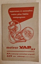 LIVRET D ENTRETIEN ABG VAP 57 1950 MOBYLETTE AUTO MOTO