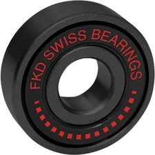 FKD Swiss Black Skateboard Bearings (Set of 8)