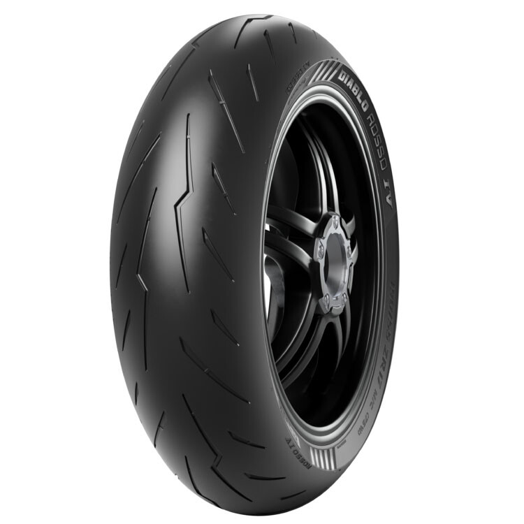 190/55 ZR17 (75W) TL Pirelli Diablo Rosso IV 4 Rear Motorcycle Sports Tyre - Image 7