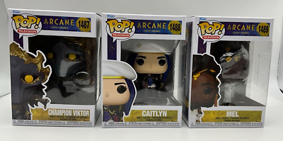 Funko Pop! Arcane: League of Legends 3 pc set Caitlyn Viktor Mel