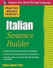 Practice Makes Perfect Italian Sentence Builder (Practice Makes Per - VERY GOOD