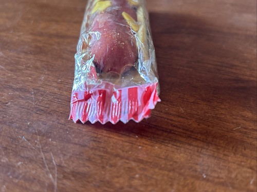 Vintage 1985 Swell DOGGIE MAN Hot Dog Bubble Gum 5.5” New - Picture 5 of 6
