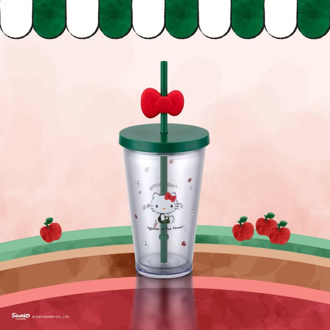 Taiwan Starbucks Hello Kitty Cold Cup Tumbler Exclusive Rare Model
