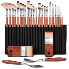 26pcs Professional Acrylic Paint Brush Set