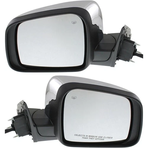 Mirror Power Set For 2011-2016 Jeep Grand Cherokee With Memory Chrome