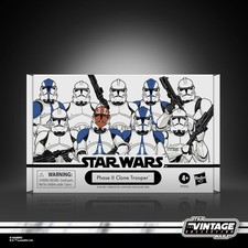 Star Wars The Vintage Collection Ahsoka Phase II Clone Trooper 4 Pack New In Box