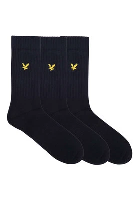 Lyle & Scott 3 Pack Hamilton Crew Socks - Peacoat | Everyday Comfort