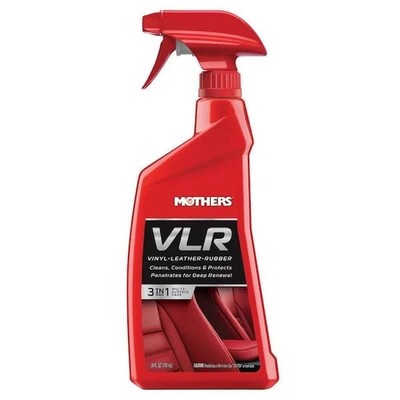 MOTHERS VLR Vinyl Leather Rubber Spray, Automotive Cleaner Protectant 24 oz.