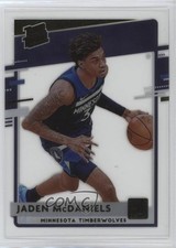 2020-21 Panini Clearly Donruss Rated Rookie Gold Jaden McDaniels #93 12n6
