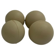 Set of 4 Hard Rubber Dog Toy Balls 2" Diameter