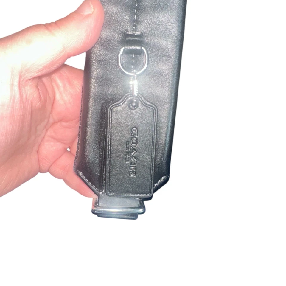 Coach men CO920 west Backpack Black & Chalk white Canvas signature Print Leather - Image 4 of 4