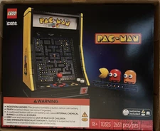 LEGO 10323 PAC‑MAN Arcade (2651 pcs) Icons Vintage Arcade Cabinet New Sealed Box