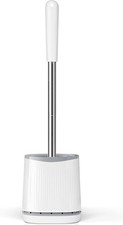 Toilet Brush, Toilet Brush and Holder Set, Bristles Toilet Bowl Brush Head with