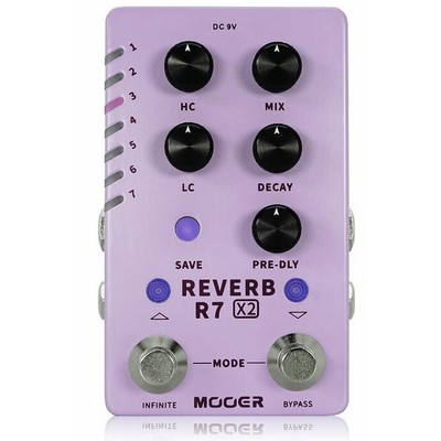 Mooer R7 X2 Reverb Gitarreneffektor