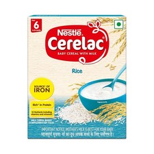 CERELAC Baby Cereal with Milk Rice From 6 to 24 Months 300 gm Free Ship