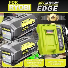 8.0Ah Battery 40 Volt for Ryobi 40V Lithium OP40602 Battery with LED / Charger