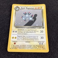 Dark Magneton 11/82 Team Rocket Pokemon TCG Card  Rare Holo Vintage 2000 VG Cond
