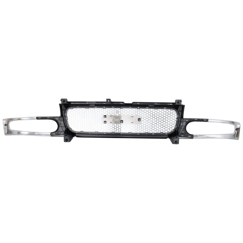 Grille Assembly For 01-06 GMC Yukon Yukon XL 1500 Denali Model Emblem Provision - Image 4 of 4