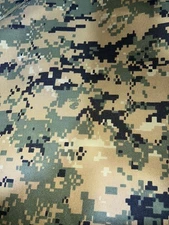Marine Digital Marpat  Taffeta Military Camo Polyester Fabric 60” With Logo