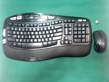 Logitech WAVE K350 ERGONOMIC KEYBOARD  M510 WIRELESS MOUSE  PAIRED RECEIVER