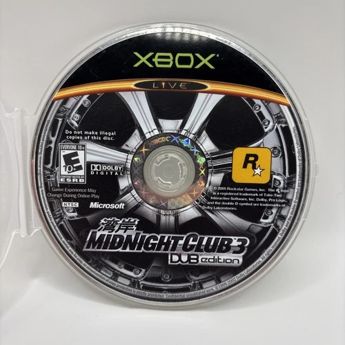 Midnight Club 3: DUB Edition (Microsoft Xbox) Disc Only