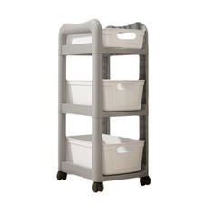 2-3 Tier Storage Trolley Cart on Wheels Kitchen Bathroom Laundry Rolling Rack UK