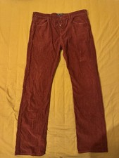Aubin and Wills cord trousers rusty orange men’s w34 corduroy
