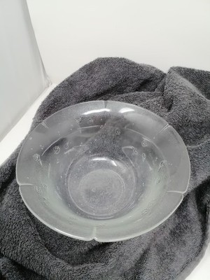 Vintage Glas Schüssel, Durchm. 21,5cm H-10cm-keine Beschädigungen,markiert Göbel