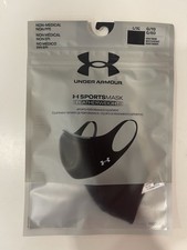 Under Armour (X2) Black Size L/XL Mask UA SPORTSMASK Featherweight 2 New Masks