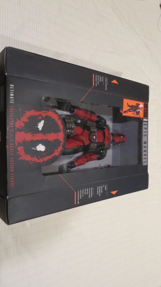 NECA ULTIMATE EPIC MARVEL DEADPOOL #01 escala 1/4 nueva cinta sin usar, en caja in tact ultimate  Foto 4 de 4