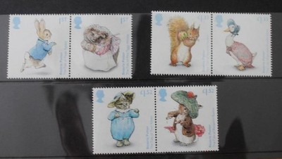 GB 2016 Beatrix Potter Stamp Set Fine MNH UK P&P Free