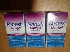 3-pak REFRESH LIQUIGEL Lubricant Eye Gel 0,50 uncji fabrycznie zapieczętowany