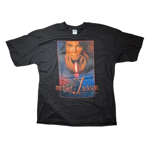 Michael Jackson 30th Anniversary Tee Black T-Sh 2000s vintage concert t-shirt, vintage, size XL, single stitch, B+ condition