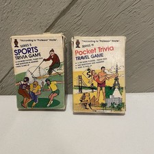 Hoyle Pocket Trivia Series 5 And 11 1984 Trivia Cards, In Original Boxes, Used
