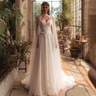 Lace Appliques Wedding Dresses Sweetheart Spaghetti Straps Lace Up Bride Gowns