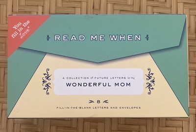 Fill-in-the-Blank Letters to My Wonderful Mom Read Me When Box New