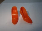 Vintage Barbie Doll Orange Closed Toe Heels Japan Most Excellent