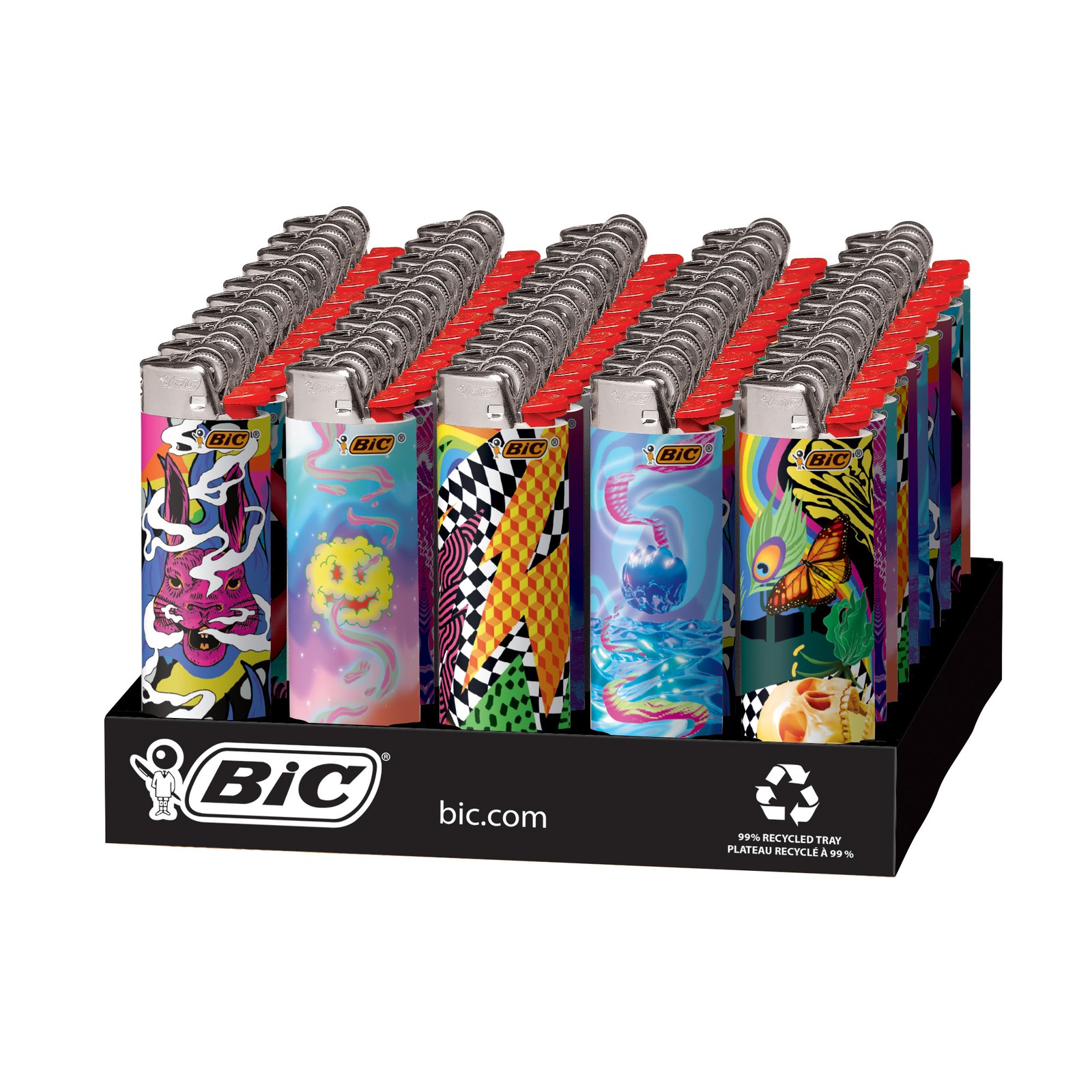 BIC Special Edition Prismatic Series Pocket Lighters, 50-Cou