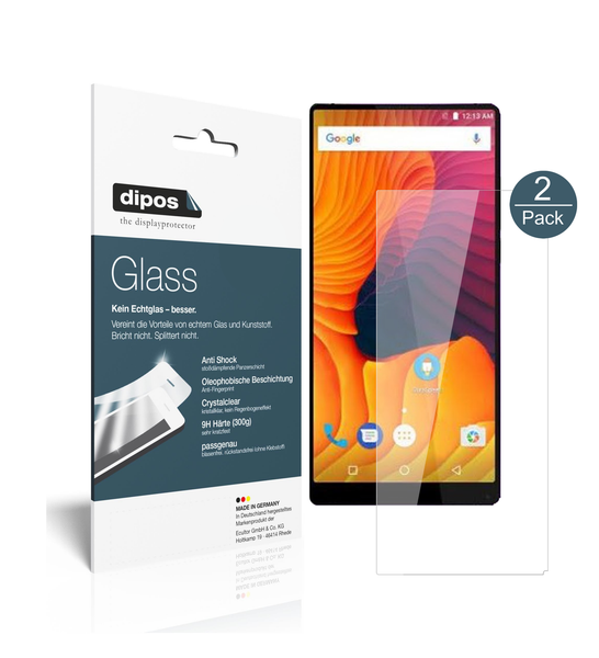 2X Schutzfolie FüR Vernee Mix 2 - Anti-Shock 9H Folie Dipos Glass Displayfolie-image
