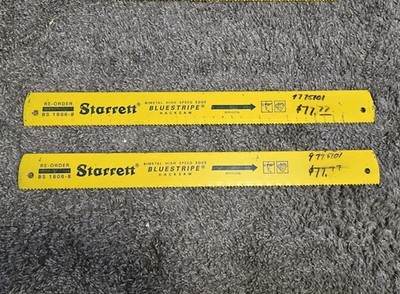 Set Of 2 STARRETT BLUESTRIPE BS1806-8 Hacksaw Blade 18'' x 1 3/4''  (U2)