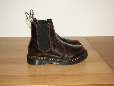 Dr. Martens 2976 Cherry Red Arcadia Leather Chelsea Boots UK 4 (1748)